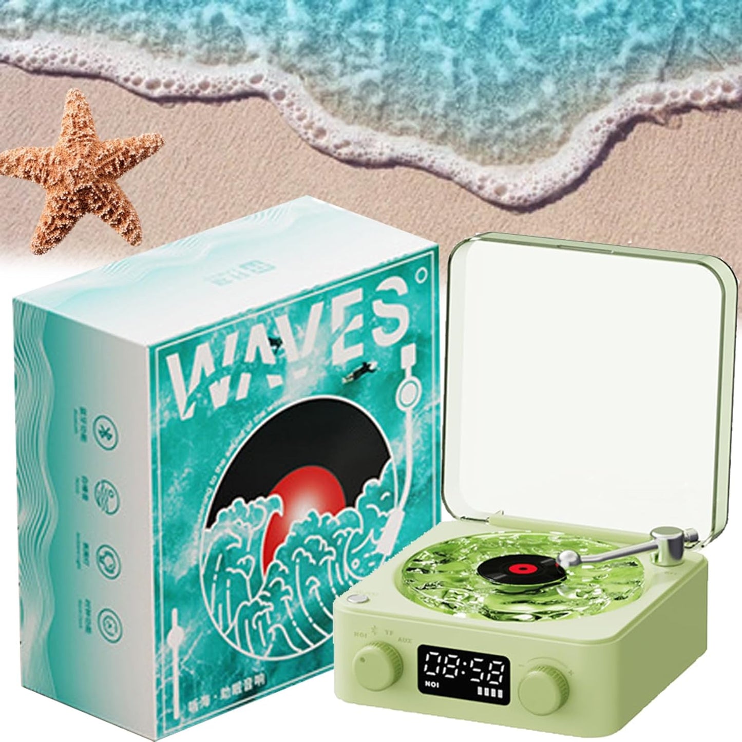 Waves Bluetooth Vinyl Player